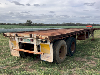 40ft McGrath Flat Top Bogie Farm Trailer