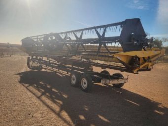 New Holland TR97 Header with Front and Trailer