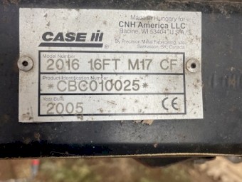 2005 16Ft 2016 Case Pick-Up