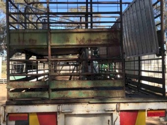 1986 Hino FF Series Rigid Truck w Stock Crate For Sale