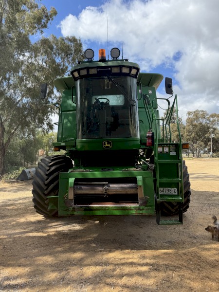 2002 John Deere 9750 STS Header with Front and Trailer