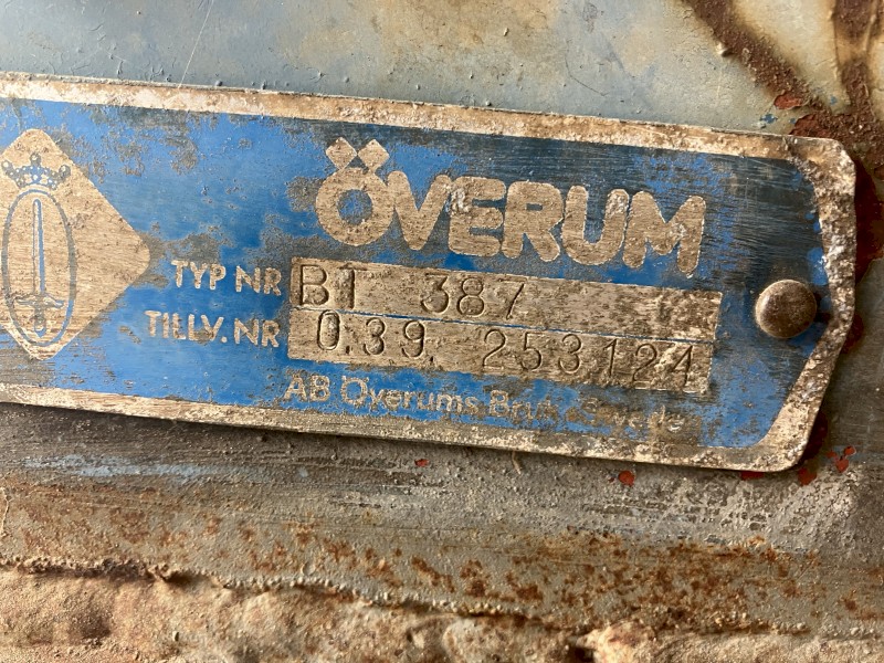 Overum 3 furrow hydraulic plough 