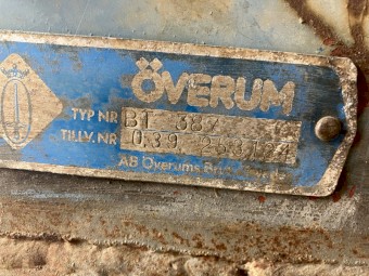 Overum 3 furrow hydraulic plough 