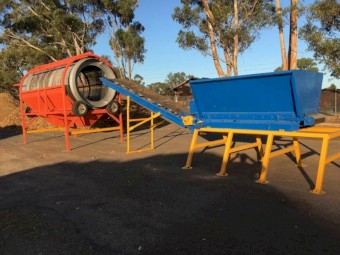 Orange 2m Diameter Trommel