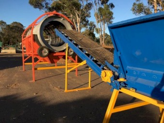 Orange 2m Diameter Trommel