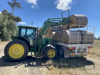 John Deere 6520 with 740 loader