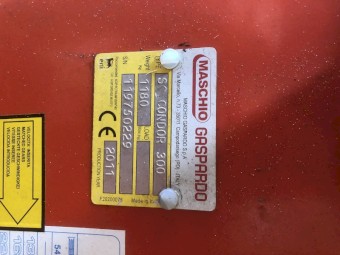 Maschio Cobra 320 spiked rotor with Achision seed box