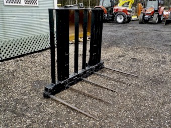 Super Heavy Duty 5 x Spear Tractor FEL Hay Fork Attachment