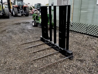 Super Heavy Duty 5 x Spear Tractor FEL Hay Fork Attachment