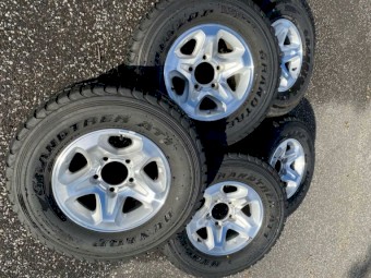 New landcruiser rims and tyres
