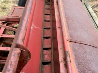 Massey Ferguson 500 series MF55 direct drill combine 20 row with small seeds box, heavy 5 leaf harrows and bar