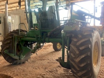 2012 John Deere D450 Windrower & 640D Draper front/trailer