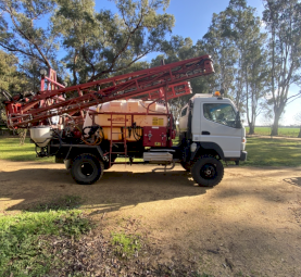 Croplands 3000 litre by 24m on a Mitsubishi Canter Truck