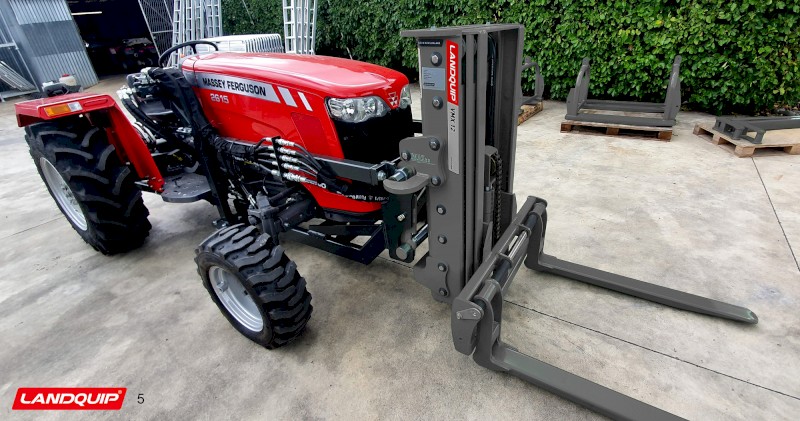 Tractor Mounted 'Landquip' Forklift (Formally owned by 'Hustler')