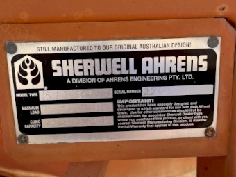 Sherwell Field Bin 1511D with PTO Auger