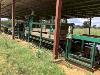 Rotary chaff mill