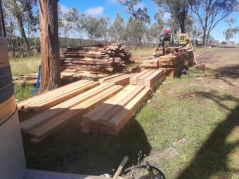 Hardwood timber