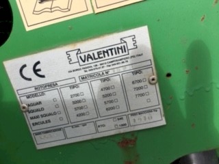 Valentini Folding 3.2m Rotary hoe