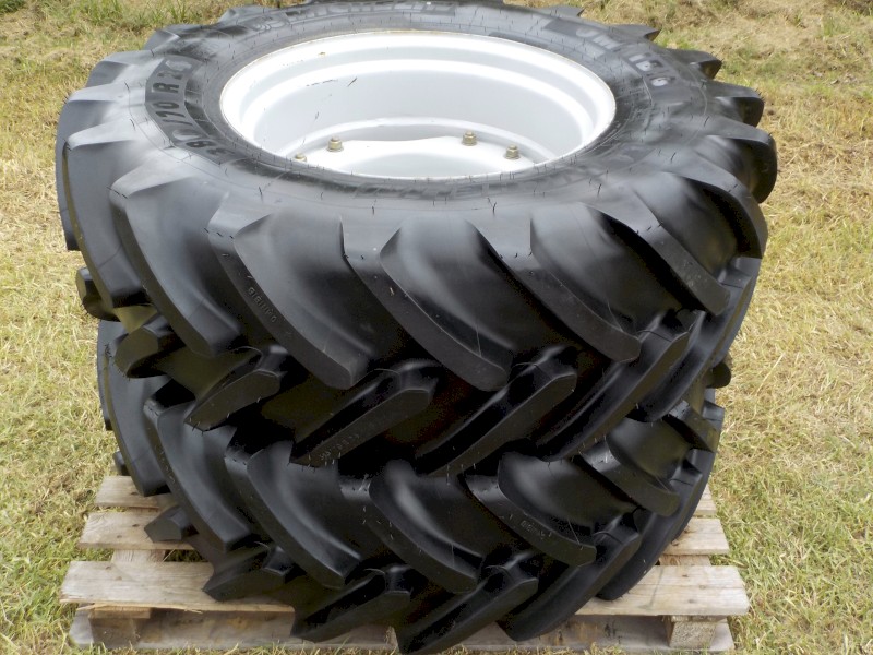 Brand New Set of 380/70 R24 Michelin Heavy Lug Tractor Tyres