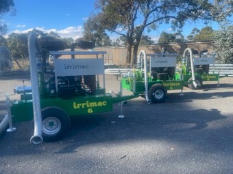 2022 Irrimec Diesel pump set with Iveco engine and Rovatti pump built in reservoir and mobile chassis