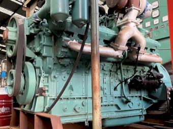 Detroit 16V71T 71 Series Turbo 760HP Diesel Engine on Baseplate