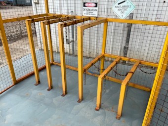 Gas Bottle Cage Gas Cylinder Storage Cage 2200mm wide