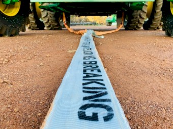 SNATCH STRAPS AUSTRALIA - 9 METER 75 TONNE SNATCH STRAP/AXLE STRAPS/BRIDLE COMBO (NO SHACKLES)