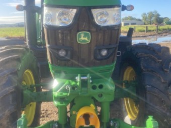 2017 John Deere 6155M Cab Tractor 