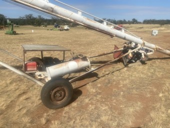 Normolye 45 x 8 inch hydraulic grain auger