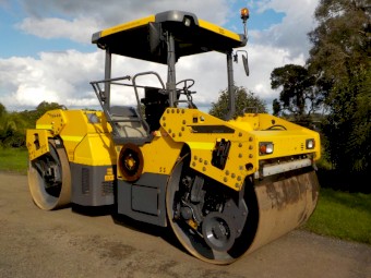 2014 Dynapac CC4200 Articulated Tandem Twin Smooth Drum Roller 
