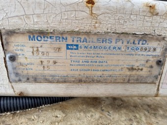 Modern Trailers 7x5 Tipping Trailer