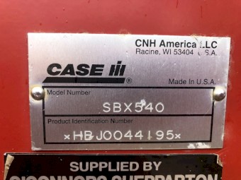 Case IH SBX 540 & Steffen 950 Accumulator