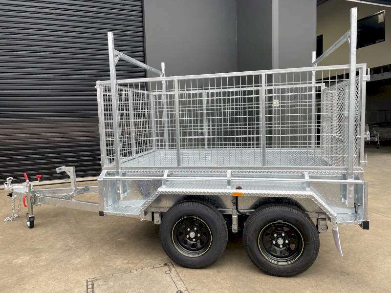 8x5 Tandem Trailer Australian Made Hot Dip Galvanised 2t ATM 390mm High Side New  10x5 & 10x6 Available