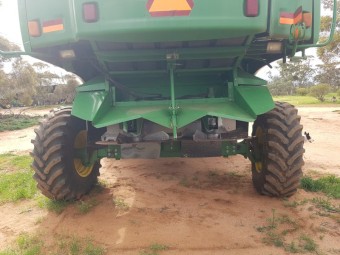 John Deere 9650 Header and 973 Macdon Draper Front
