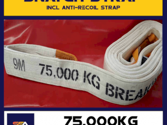 SNATCH STRAPS AUSTRALIA - SNATCH STRAP - 15 METER 75,000kg **AUSTRALIAN MADE** 