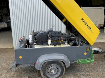 Atlas Copco XAS185, trailer diesel air compressor