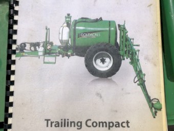 Goldacres Compact Prairie Boomspray 2000L tank 12m boom