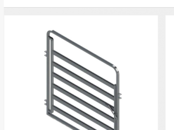 Arrowquip 6 bar cattleyard gate in frame 