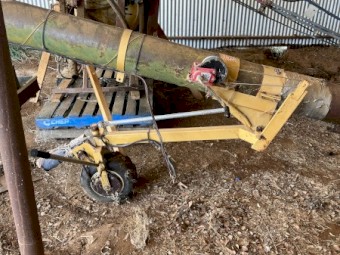 20 hp Kohler 41ft ,9 inch Fast flow auger with power wheel and electric winch 