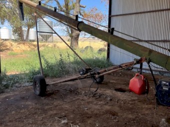 20 hp Kohler 41ft ,9 inch Fast flow auger with power wheel and electric winch 