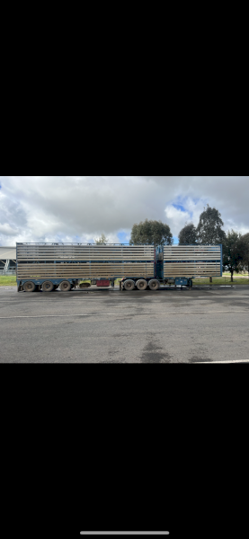 2004 B Double Shanks Stock Trailers