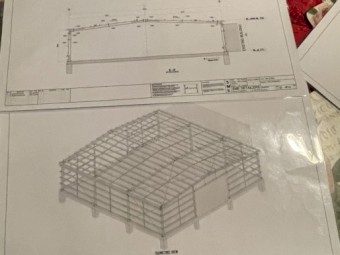 18m x18m x 4m shed