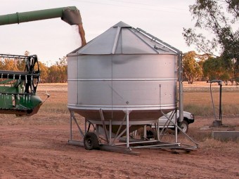 Kotzer 28 Cubic Metres Field Bin hardly used