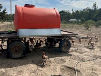 3000L Water Tank on towable trailer 