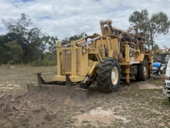 1998 Rock Drill RD700 RC Rig Drill Rig mounted on All Terrain modified Caterpillar Log Skidder