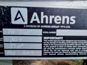 2019 Ahrens 30 Tonne Field Bin