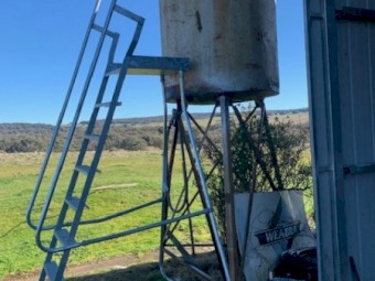 Diesel Tank and OH&S Ladder