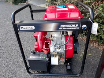 Kusing 4” Diesel High-Pressure Cast-Iron Water Pump E-start 12L tank