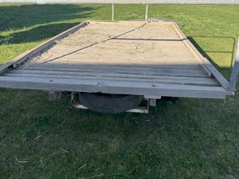 Old hay trailer