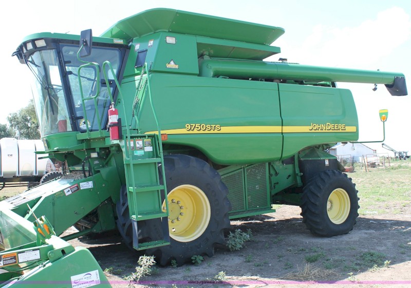2003 John Deere 9750 STS Header with 936D Draper front